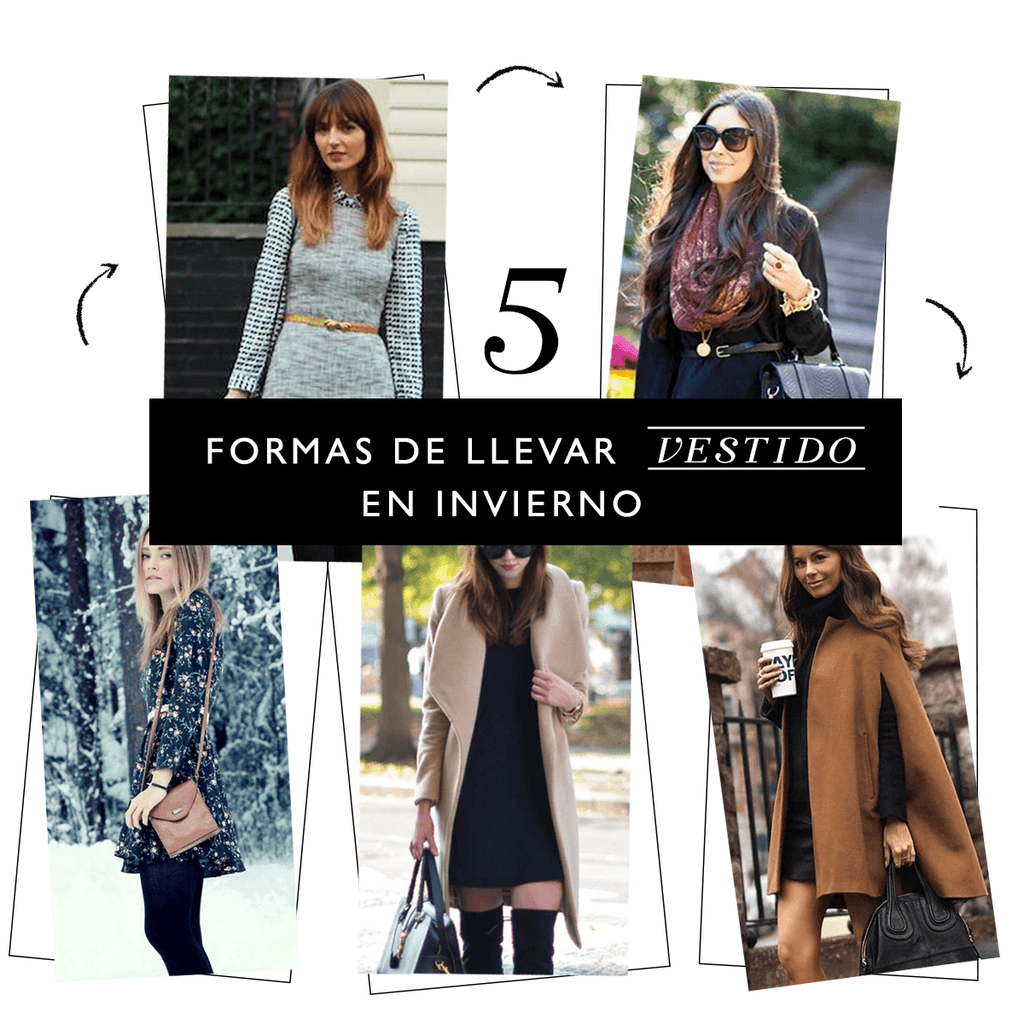 5 FORMAS DE LLEVAR VESTIDO EN INVIERNO