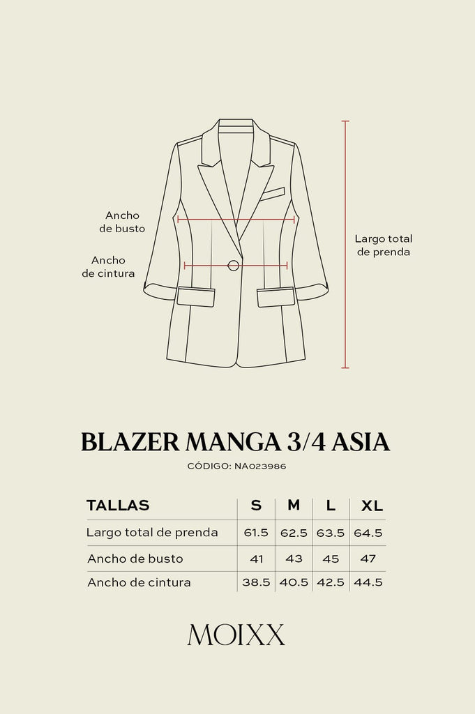 Blazer Manga 3/4 Asia BLAZERS MOIXX 