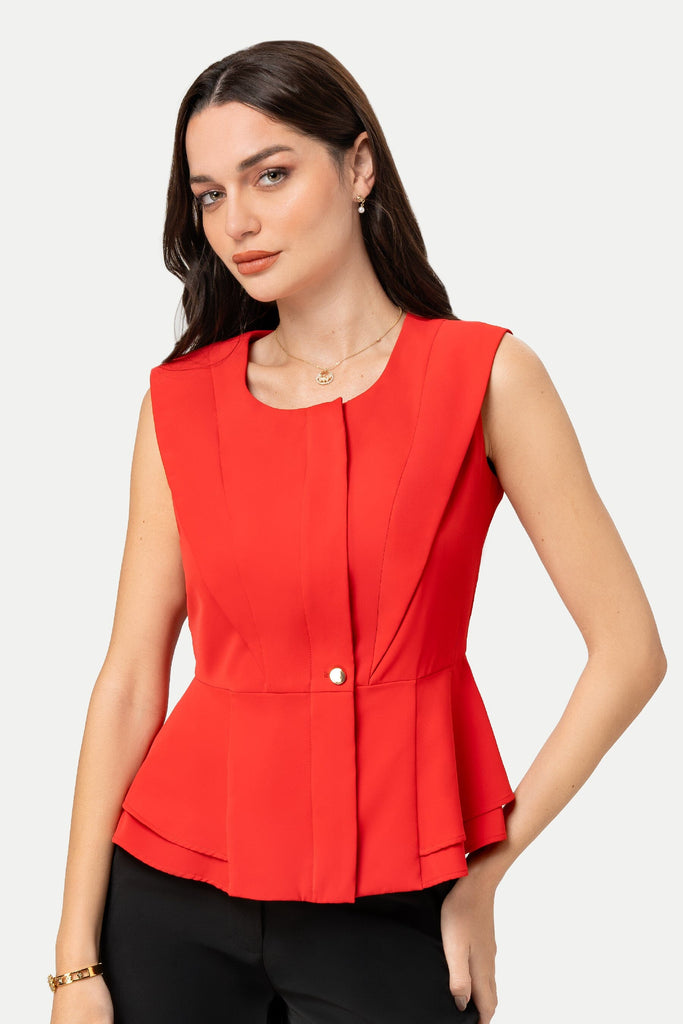 Blusa Manga Cero Cristy BLUSAS MOIXX Rojo S 