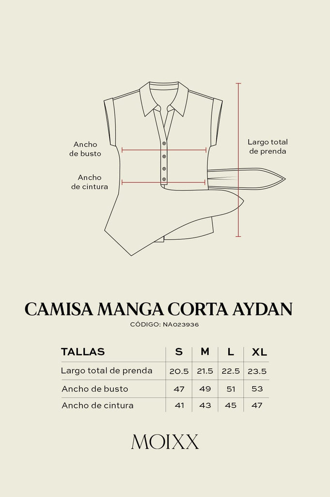 Camisa Manga Corta Aydan CAMISAS MOIXX 
