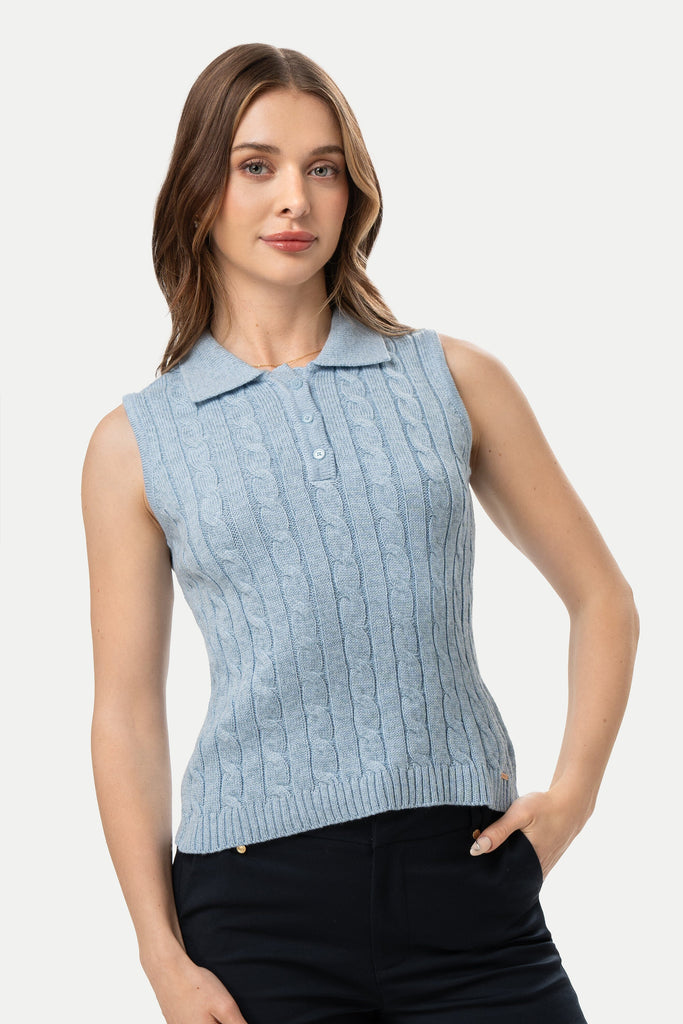 Polo Camisero Manga Cero Alfi POLOS MOIXX Celeste S 