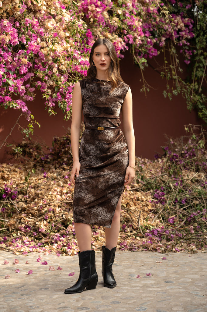 Maxi Vestido Cataleya VESTIDOS MOIXX Marron Claro S 