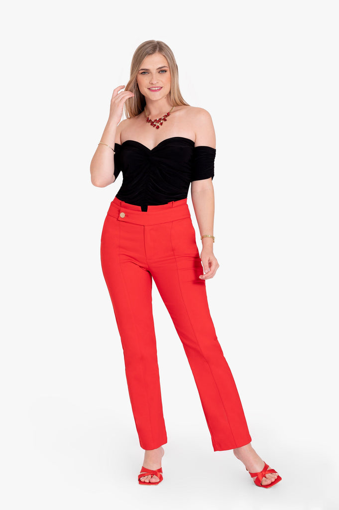 Pantalon Manuela - Rojo PANTALONES MOIXX 