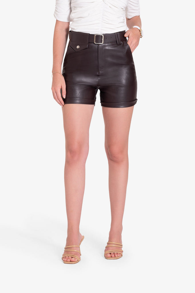 Short Cuero Debbie - Marron SHORTS MOIXX 