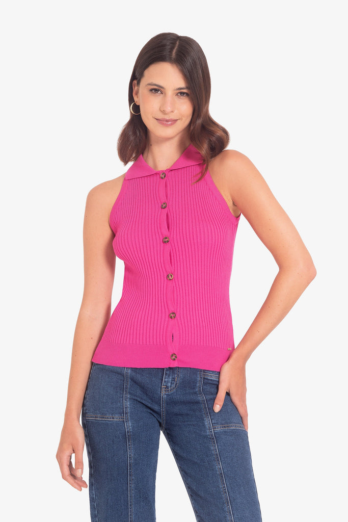 Top Camisero Mariana - Fucsia POLOS MOIXX 