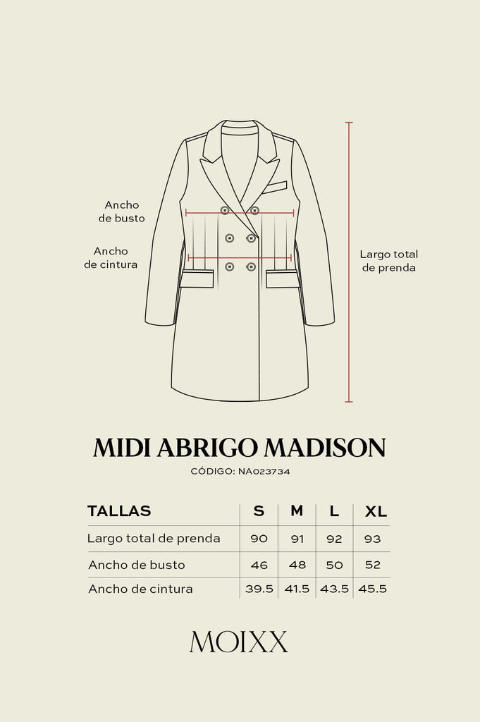 Midi Abrigo Madison ABRIGOS MOIXX 