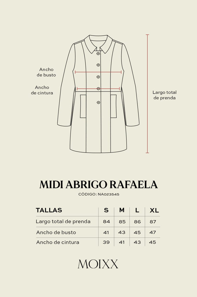 Midi Abrigo Rafaela ABRIGOS MOIXX 