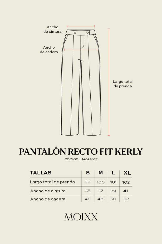 Pantalon Recto Fit Kerly PANTALONES MOIXX 