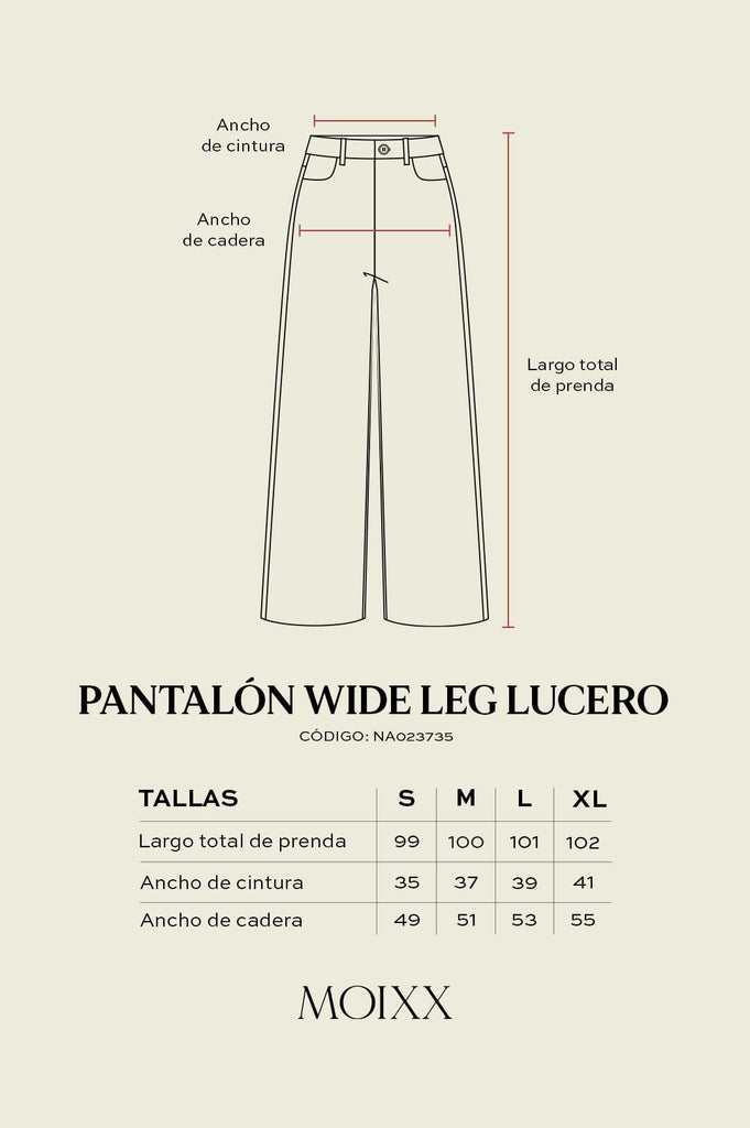 Pantalon Wide Leg Lucero PANTALONES MOIXX 