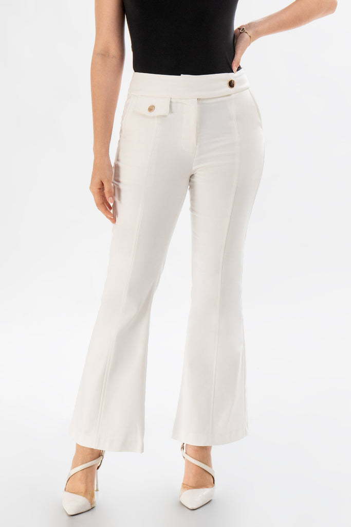 Pantalon Flare Fit Angelica PANTALONES MOIXX Perla S 