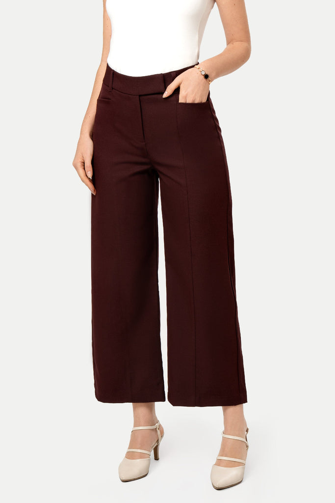 Pantalon Wide Leg Magnolia PANTALONES MOIXX Rojo oscuro S 