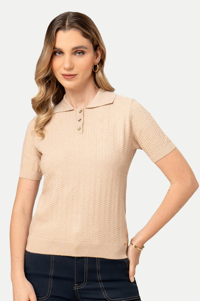 Polo Camisero Aldara POLOS MOIXX Beige S 