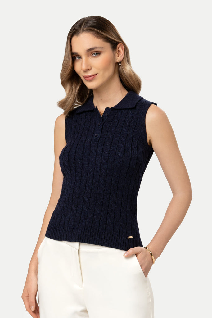 Polo Camisero Manga Cero Alfi POLOS MOIXX Azul oscuro S 