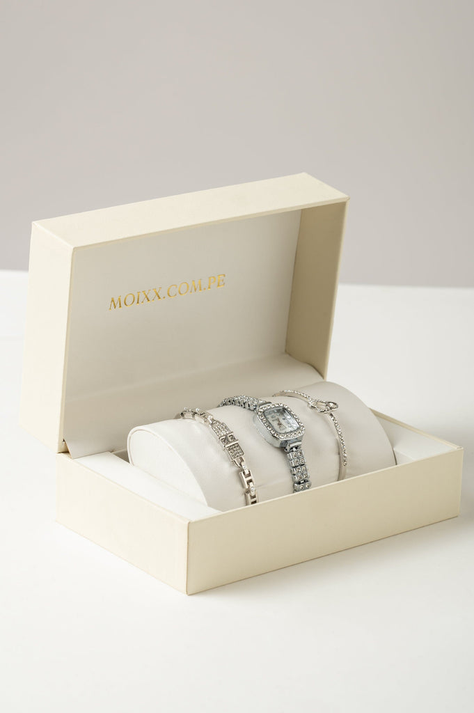 Reloj Magda Pack RELOJES MOIXX Plateado 