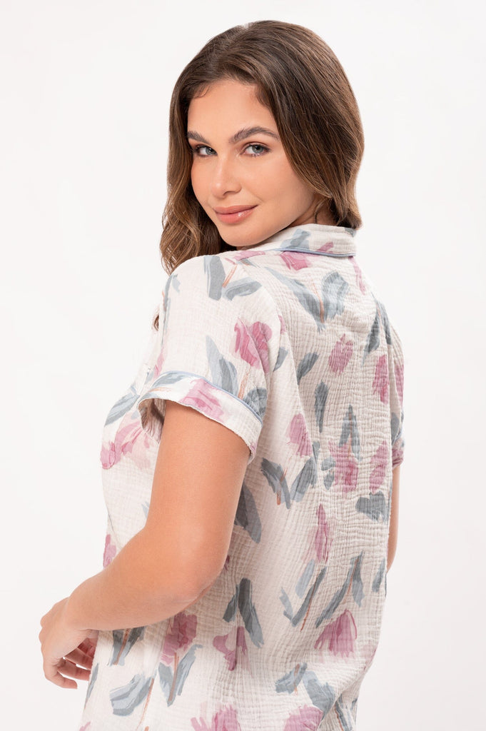 Pijama Set Gasa Flowers PIJAMAS SUEN 