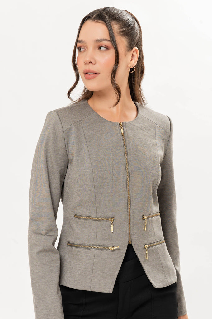 Blazer Geraldine - Plomo BLAZERS MOIXX Peru 